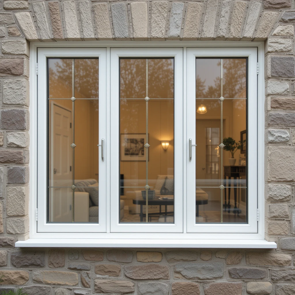 V40 Aluminum Casement Window With Grill